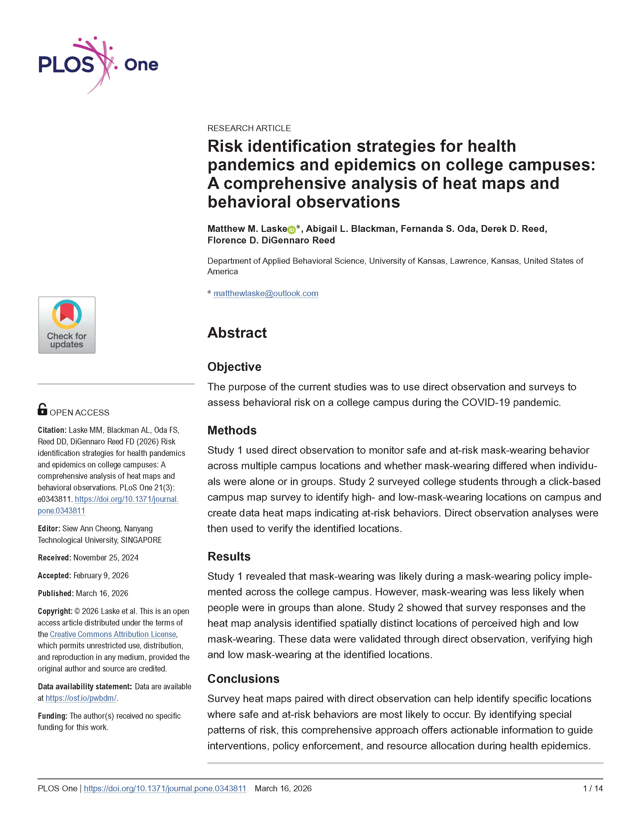 Risk identification strategies for health pandemics